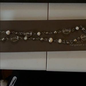 Silpada N1602 Pearl and Quartz Necklace